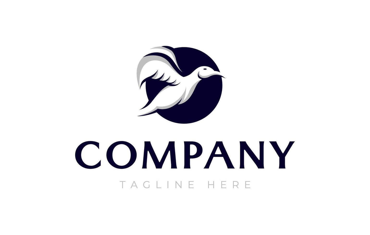 Seagull Logo Design Template. Beach Bird Icon vector