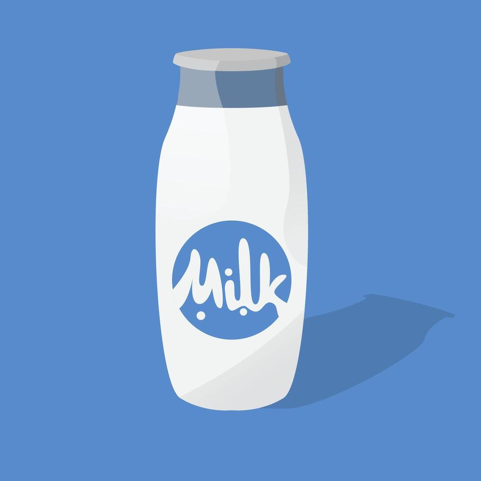 Illustration design of a bottle of milk vector