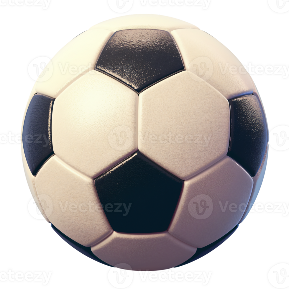 Classic Soccer Ball Close Up Sports Equipment Game Competition Football png