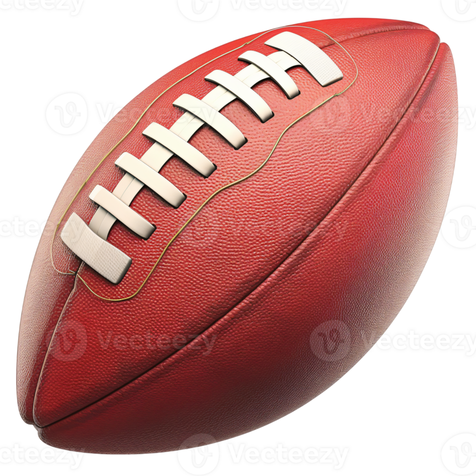 American Football Game Sport Leather Ball Closeup Red Texture Competition Victory Team Training png