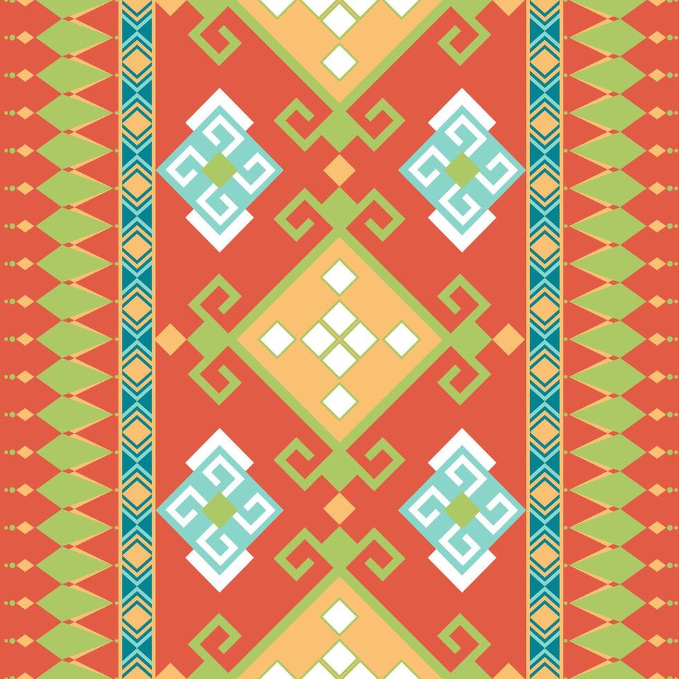 Colorful geometric pattern with vibrant shapes and intricate designs vector