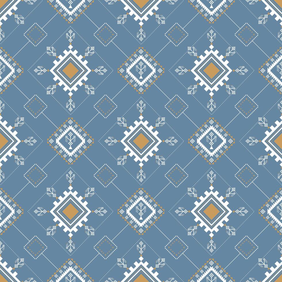 Geometric pattern in dark blue with white and gold accents, creating stylish design vector