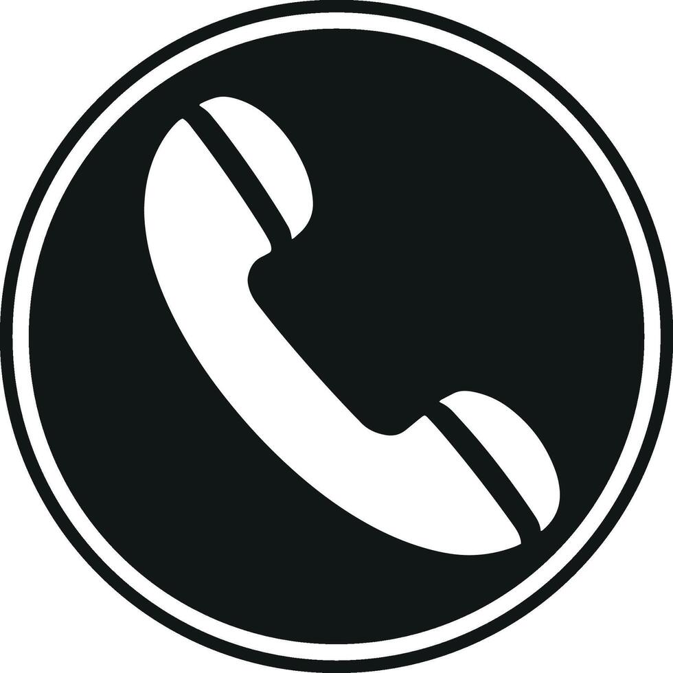 Black Call icon design vector