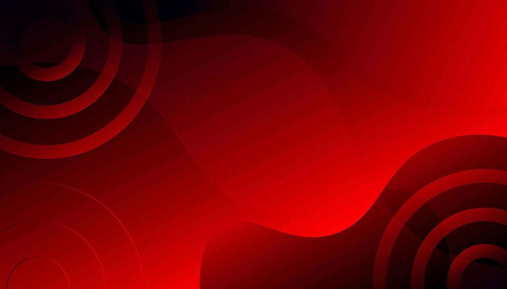 Red abstract background. Dynamic shapes composition vector
