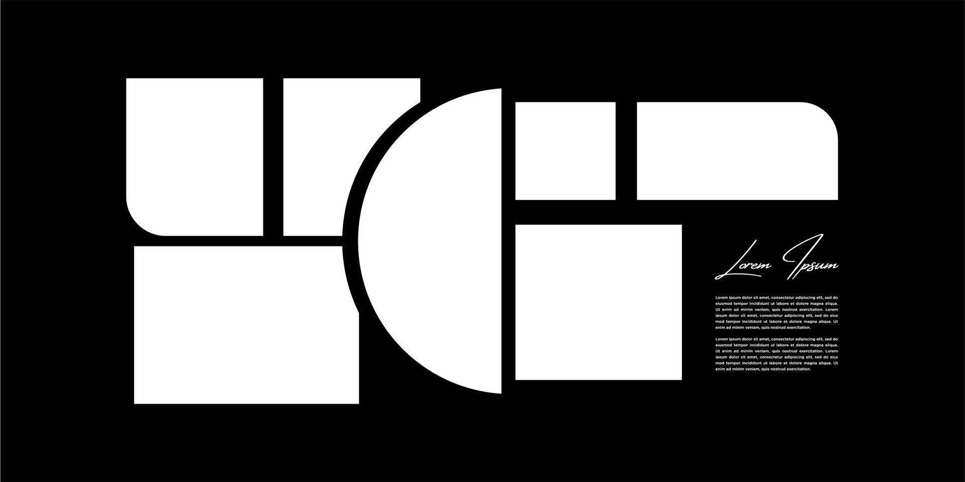 Collage of realistic frames Border vector