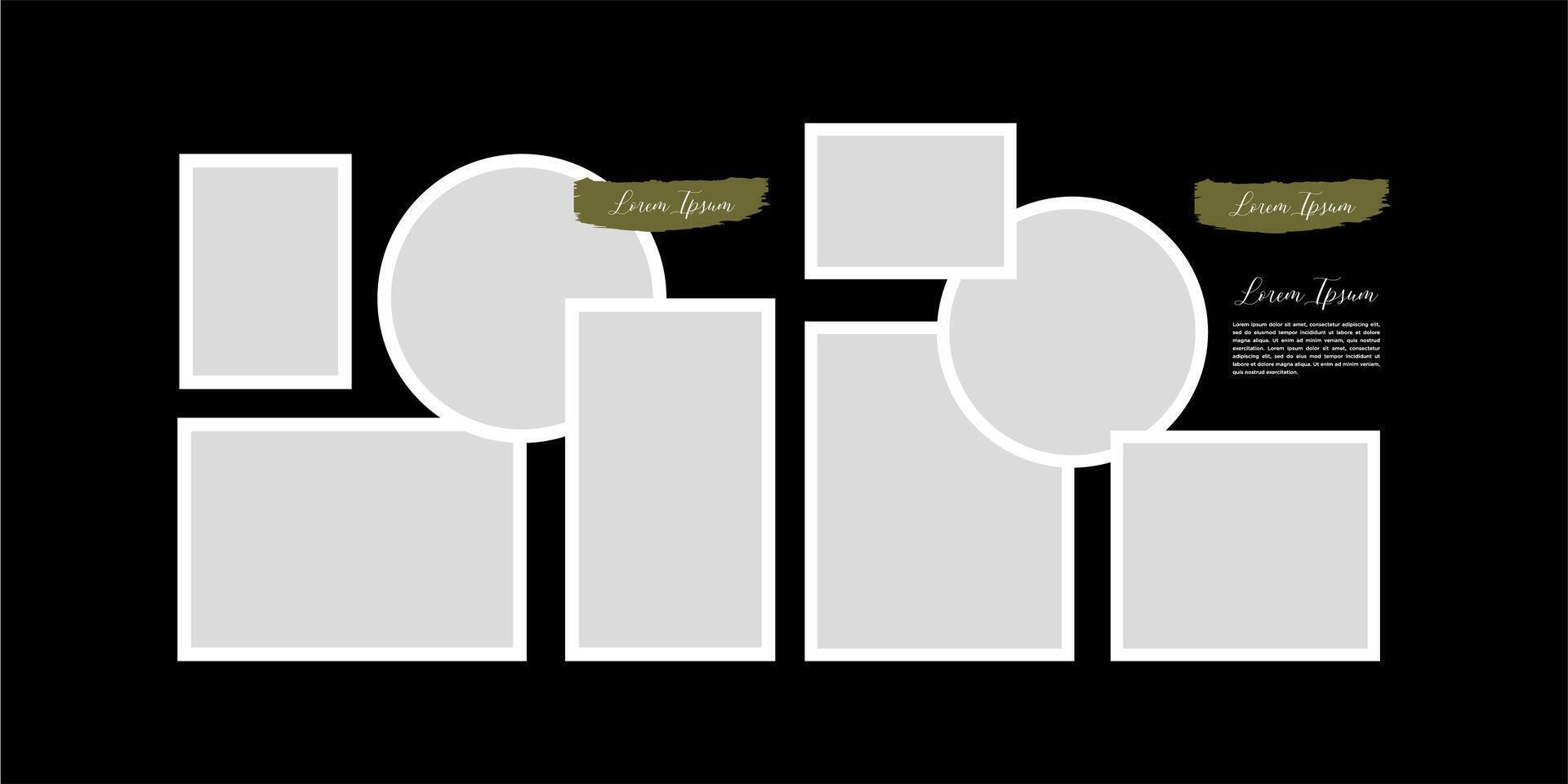 Board Collage photo effect vector