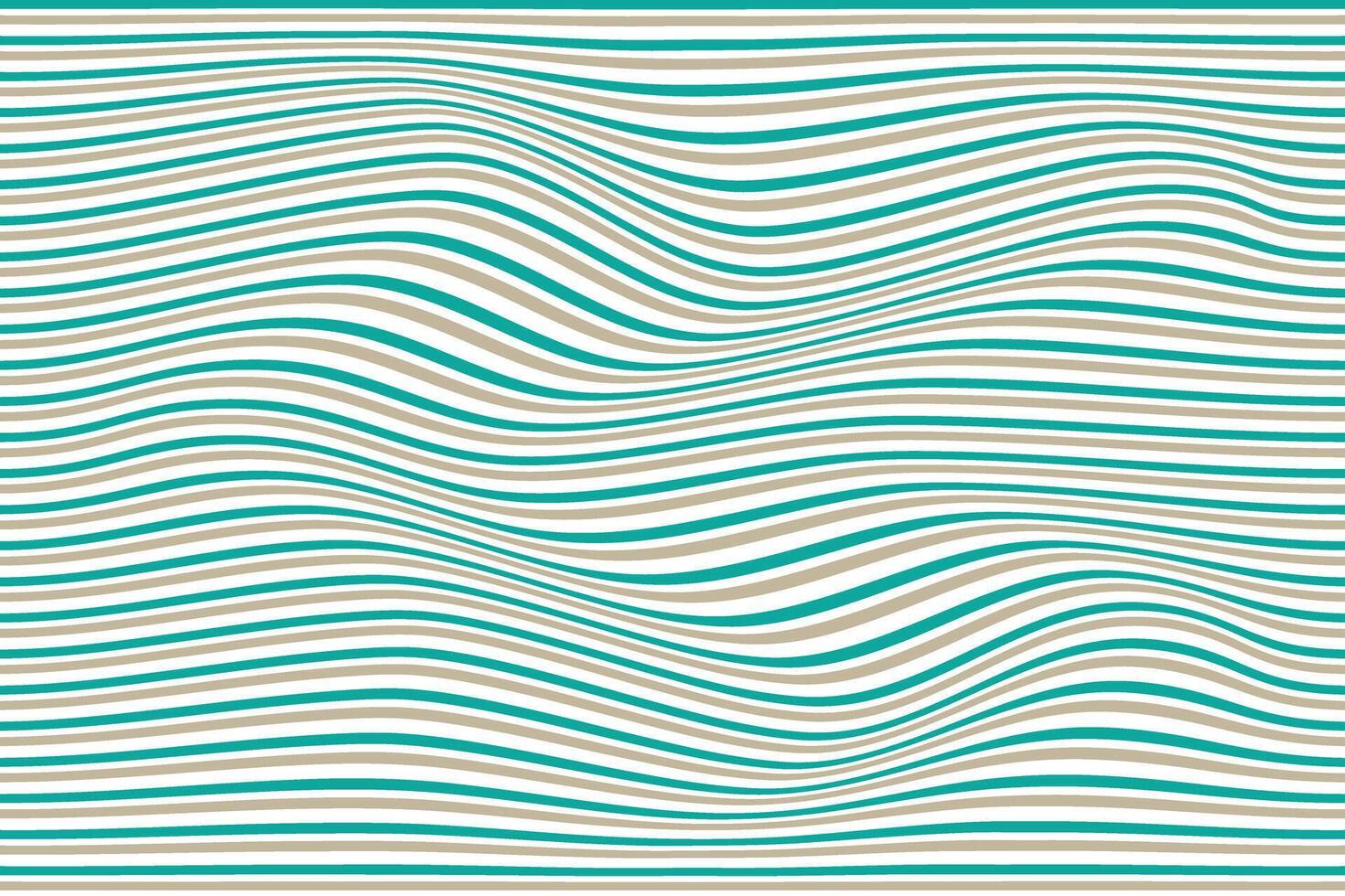 simple abstract fest brown color wavy distort line pattern abstract pattern with wavy lines in a green and blue striped background. vector