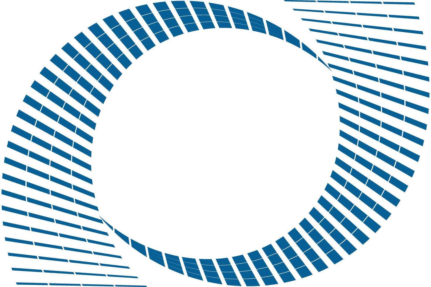 simple abstract blueberry color big to small short line pattern a circle with a blue border and the words blue on it vector