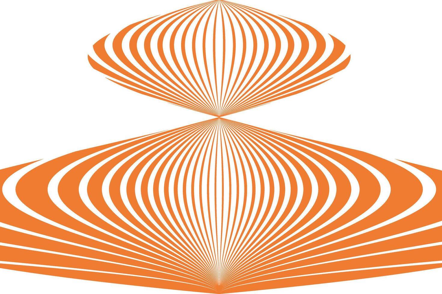 simple abstract citrus orange color creative wavy pattern orange lines with a white background and orange lines vector