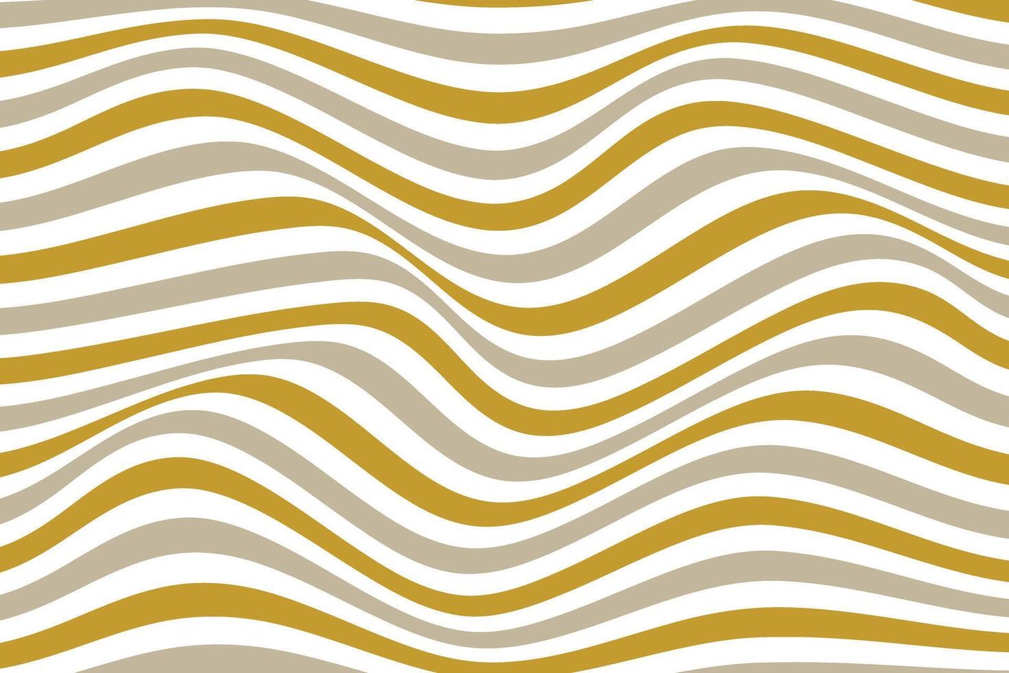 simple abstract brown color horizontal wavy line pattern yellow and white striped background with a pattern of waves in yellow and white vector