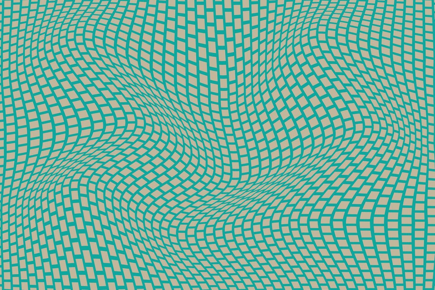simple abstract brown color small square wavy distort pattern on fest color background a green background with a pattern of circles in blue and green vector