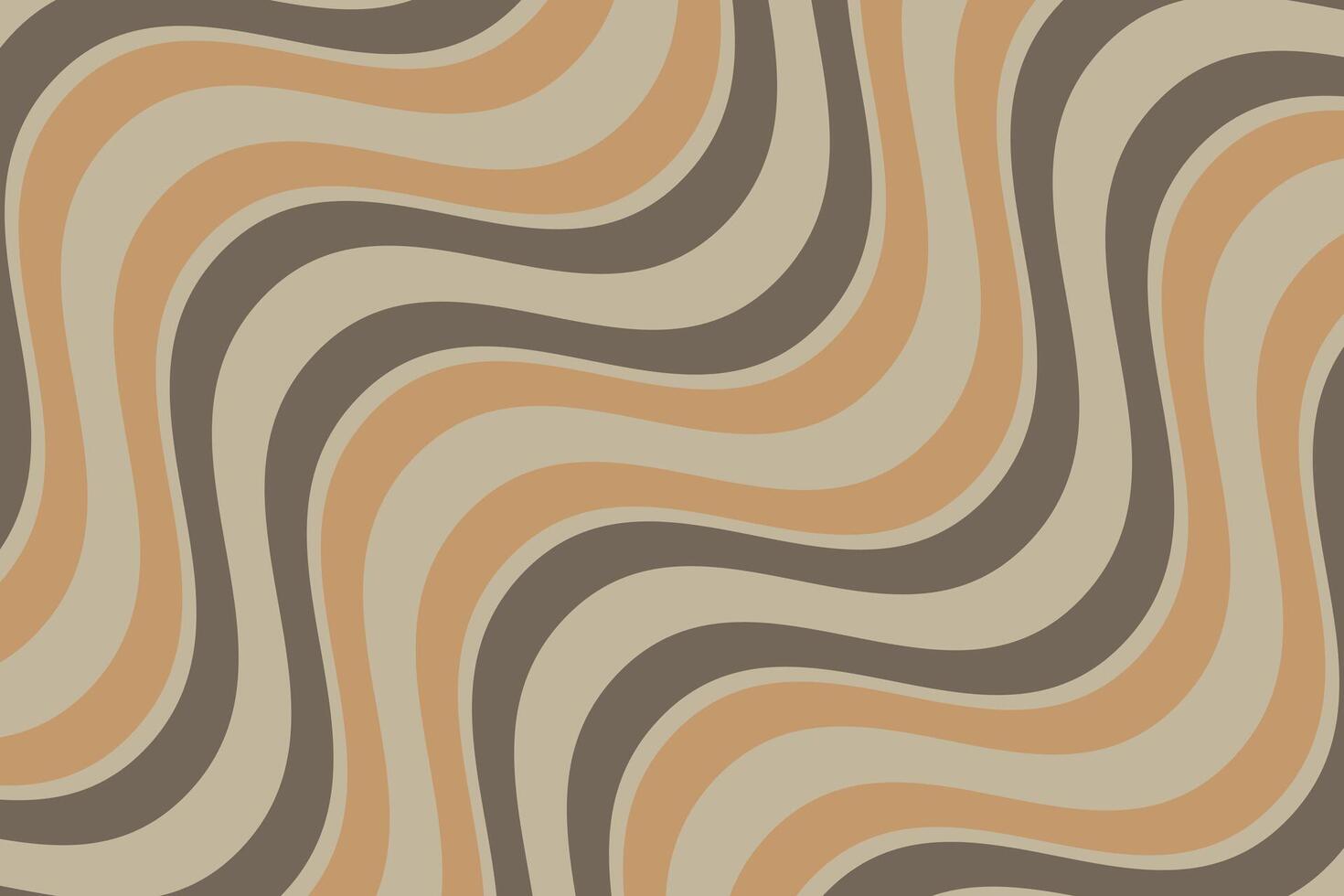 simple abstract brown color creative smooth zig zag line pattern vector