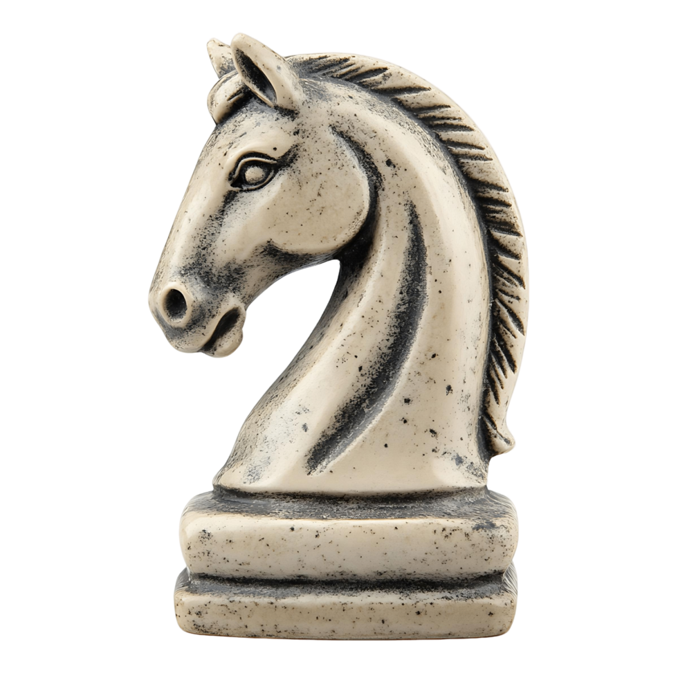 Elegant Carved Chess Knight Piece png