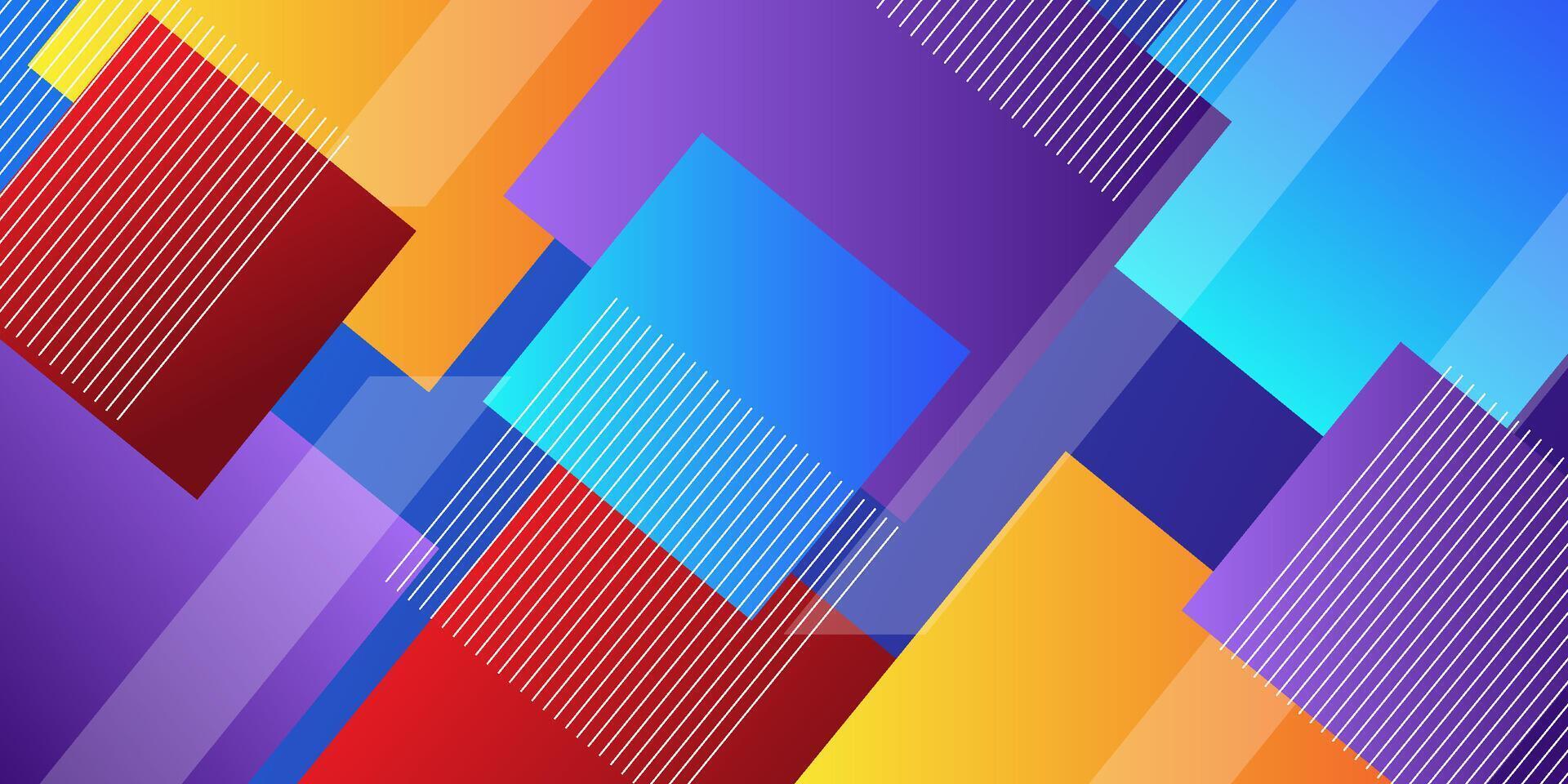 Luxury abstract background with bright colorful gradient and stripes. Abstract square box with simple background for banner, flyer, presentation design and business card. Eps10 vector