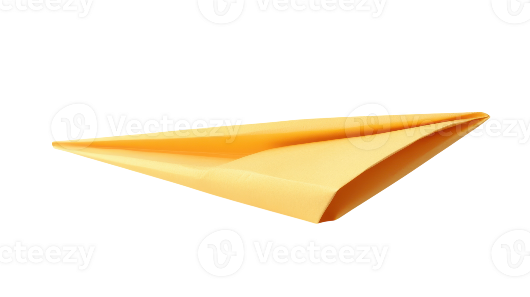 A Neatly Folded Paper Airplane on a White Background Ideal for Creative Projects Including Air Travel Concepts and Educational Materials. png
