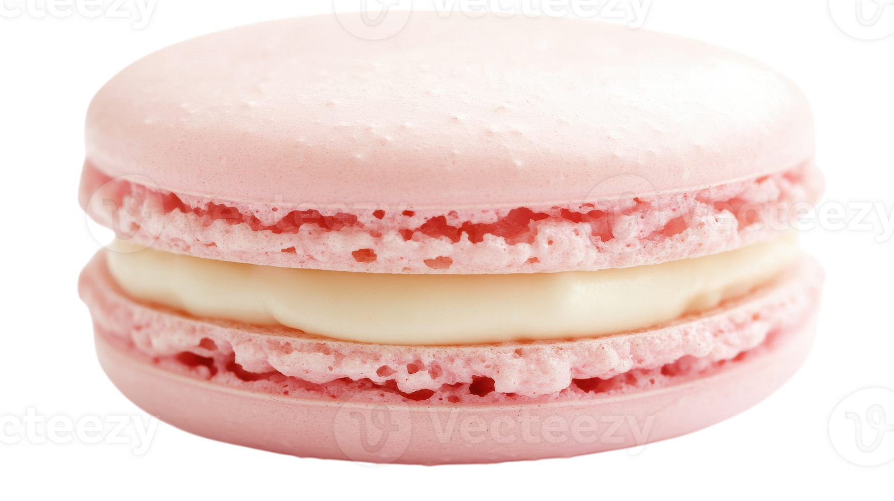 Delicious Pastel Pink Macaroon with Creamy Filling Perfect for Dessert Tables, Celebrations, and Elegant Events. png