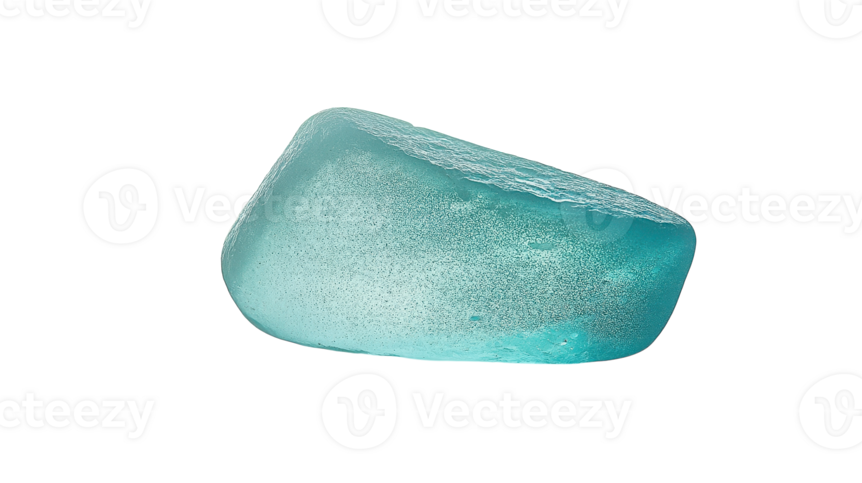 High-Quality Image of a Smooth Frosted Sea Glass Piece Perfect for Beach-Themed Designs and Crafts. png