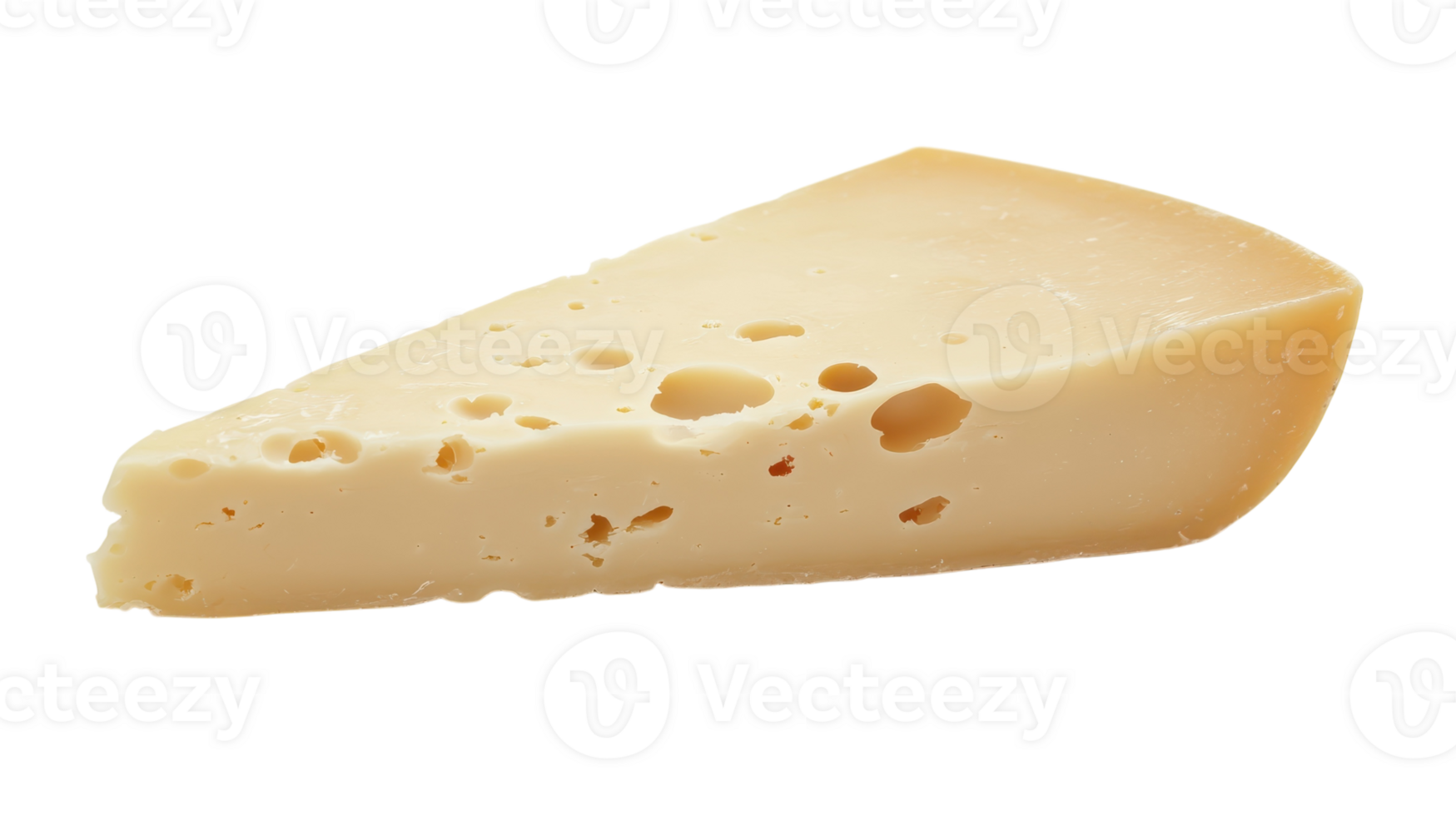 un' avvicinamento Visualizza di svizzero formaggio con distintivo fori Perfetto per culinario uso e cibo fotografia. png