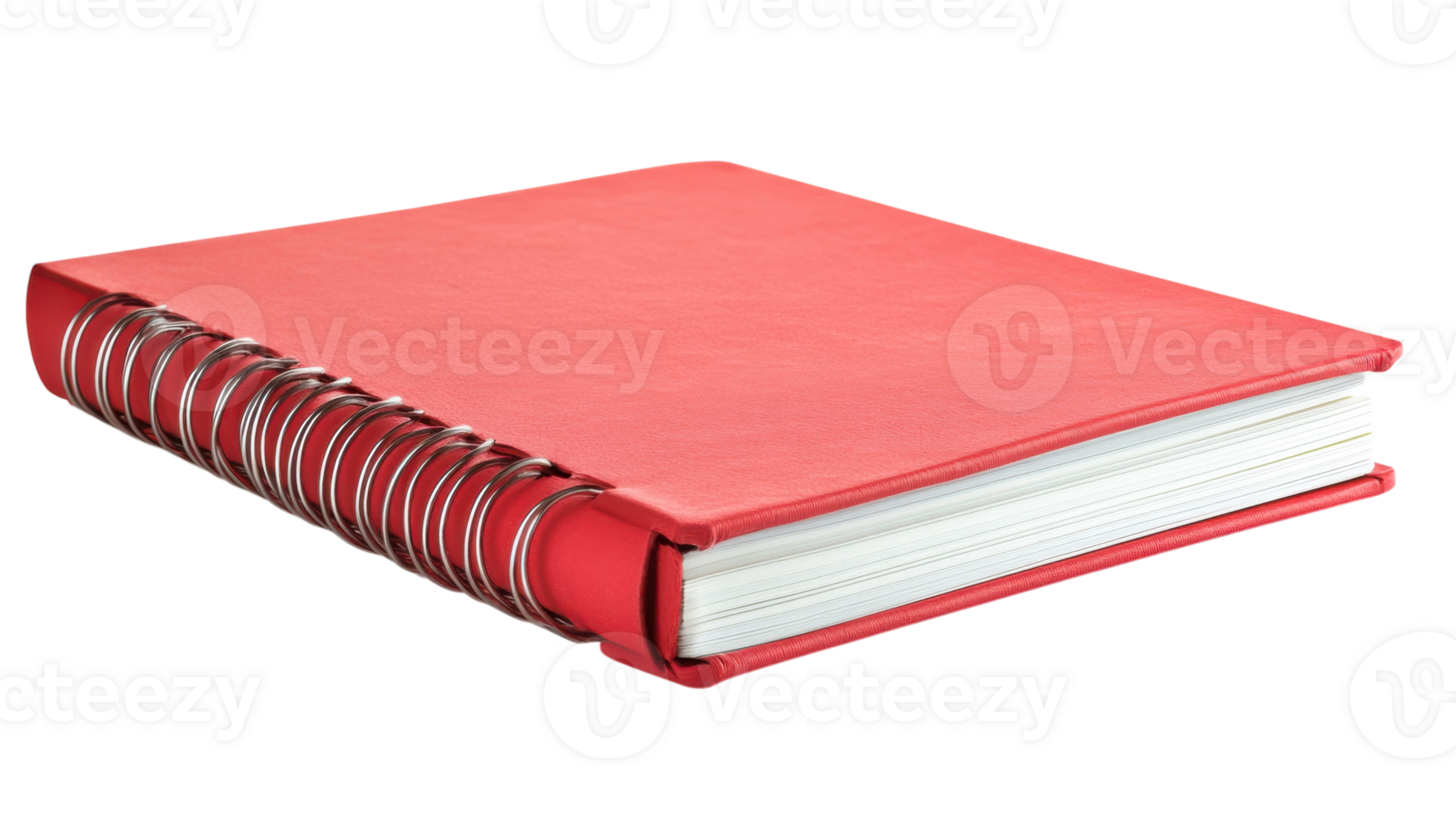 A Vibrant Red Spiral Bound Notebook Perfect for Taking Notes, Journaling, or Sketching, Ideal for Students and Professionals Alike. png