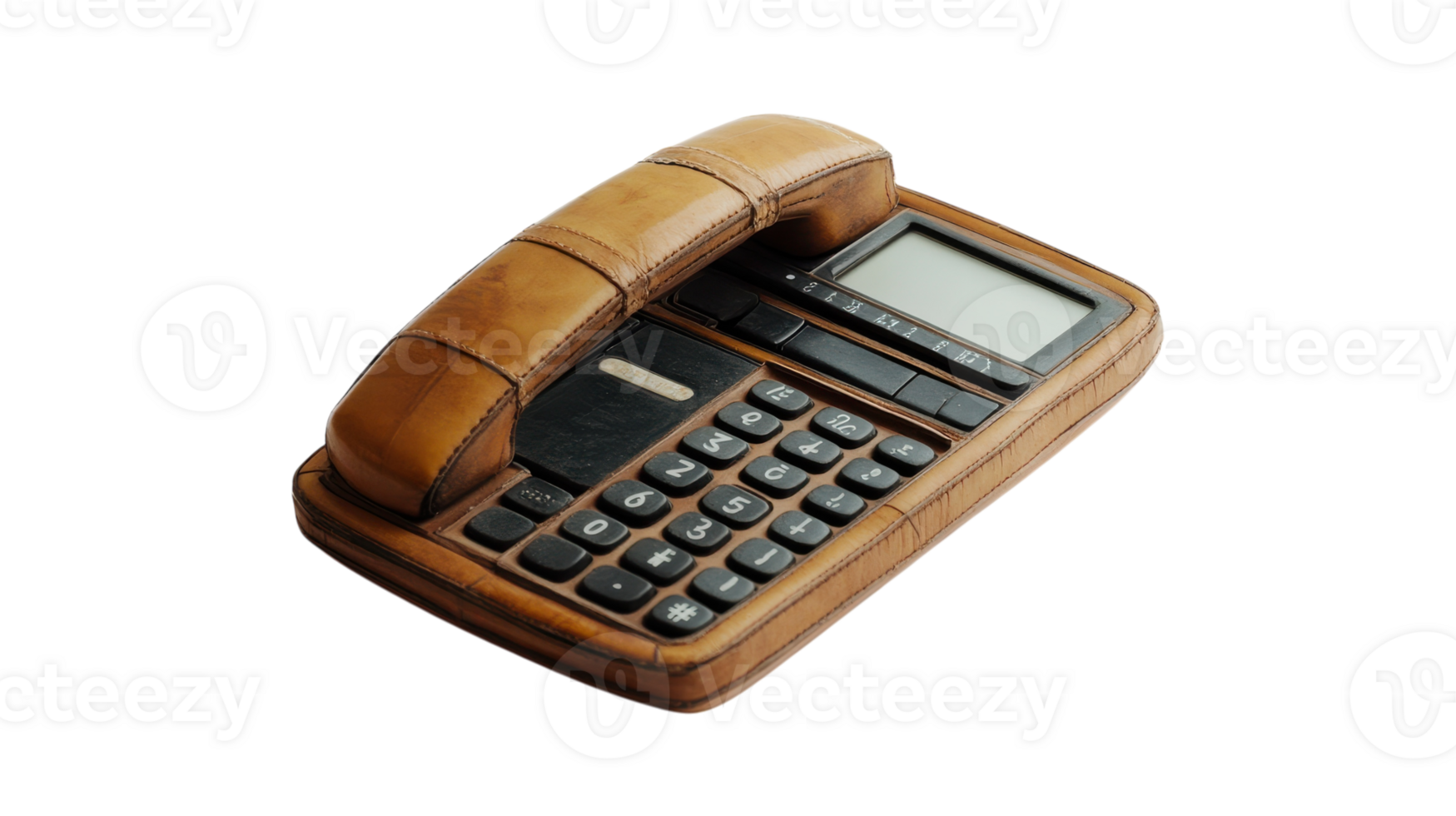Vintage Retro Flip Phone Displaying Keypad, Perfect for Nostalgic Themes, Ads, or Graphic Design Projects Related to Communication. png
