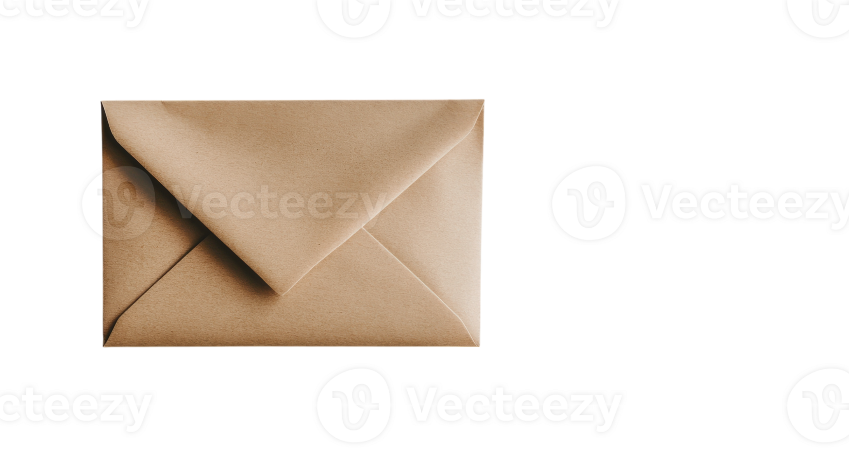 A Simple Brown Paper Envelope Displayed Against a White Background for Use in Mailing, Packaging, or Creative Projects. png
