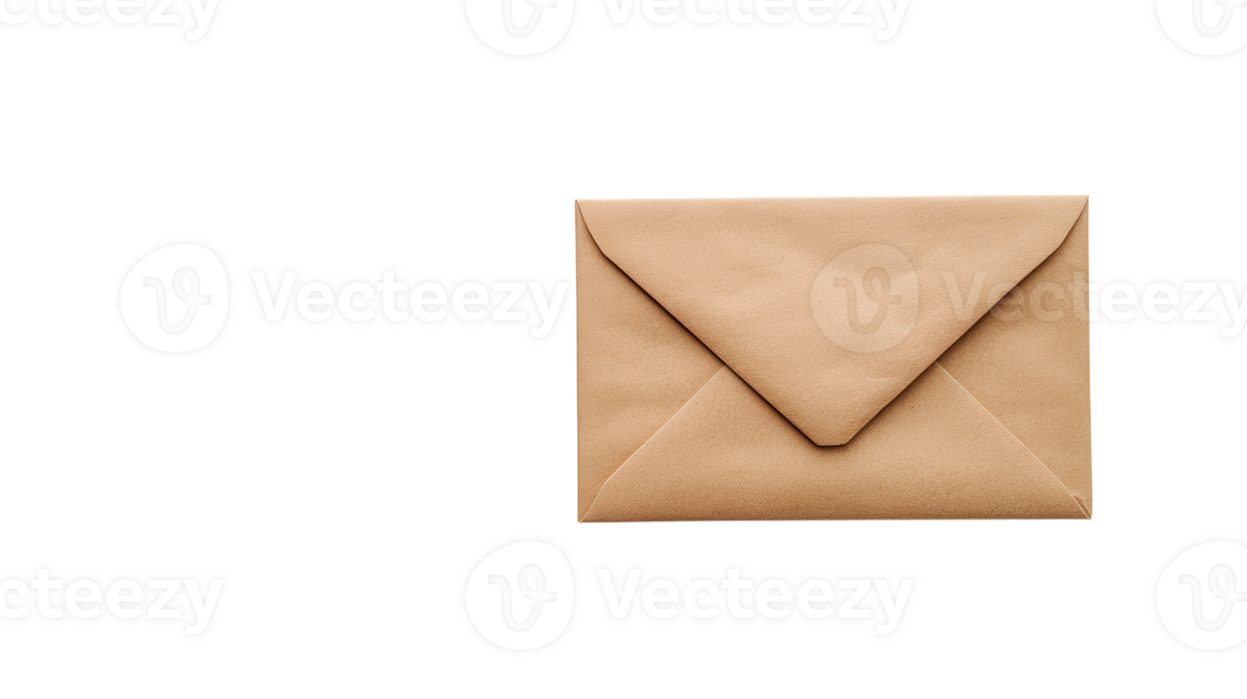 A Simple Brown Paper Envelope on a White Background Suitable for Business and Personal Correspondence Use. png