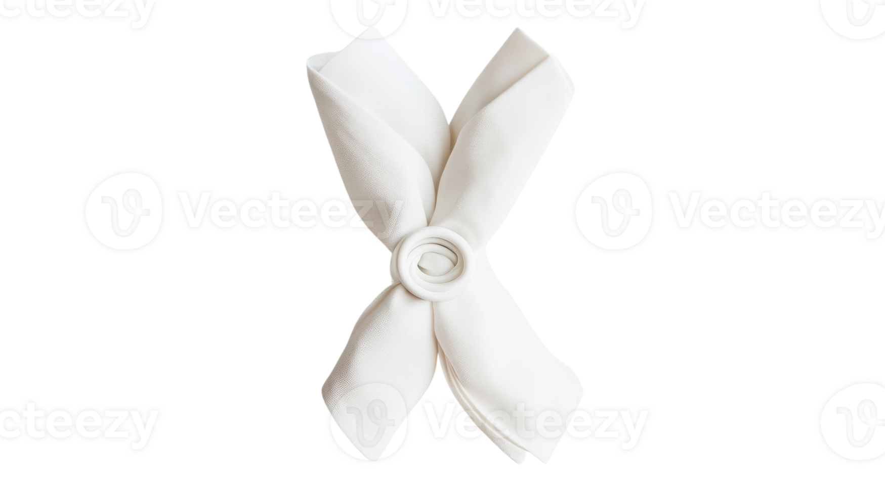 Elegant and Minimalistic White Napkin Ring Ideal for Enhancing Table Settings at Events and Special Occasions Like Weddings or Dinner Parties. png