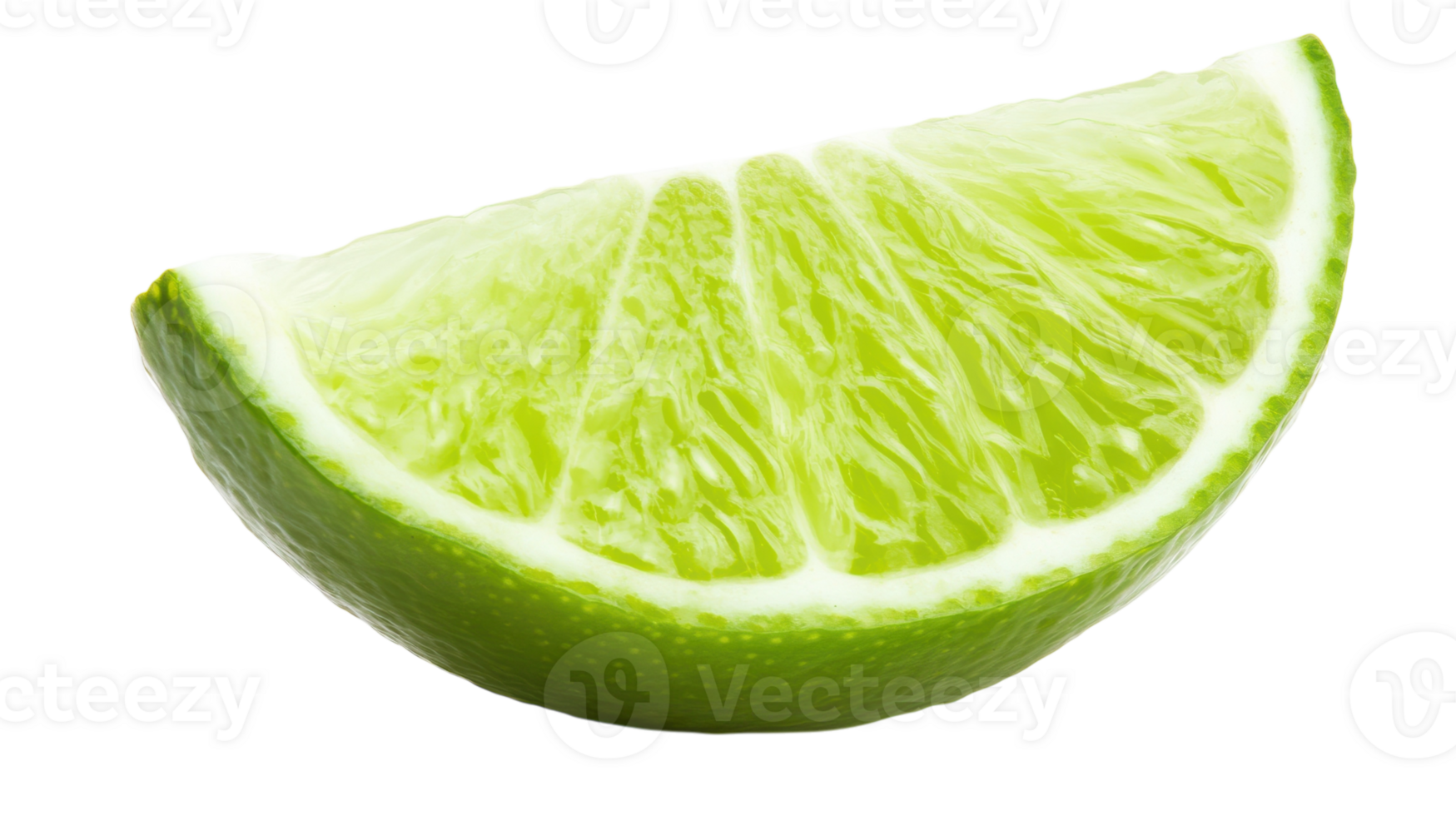 Fresh and Vibrant Lime Slice Perfect for Culinary Imagery and Beverage Promotion with Pop of Color. png