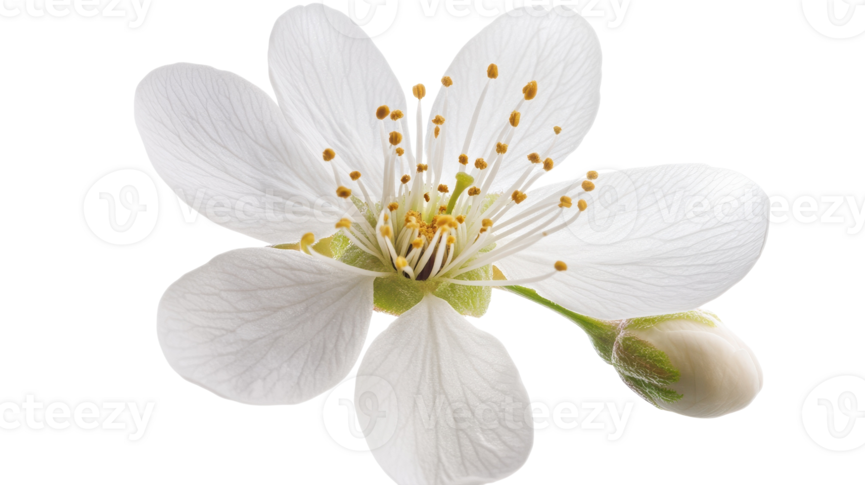 A Beautiful Cherry Blossom Flower Showcasing Its Delicate Petals Perfect for Spring-Themed Designs, Print Materials, and Nature-Inspired Projects. png