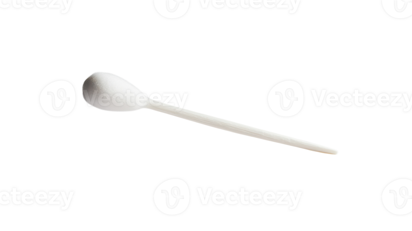 Close-Up of a Single Cotton Swab with a White Tip Suitable for Health and Hygiene Applications. png