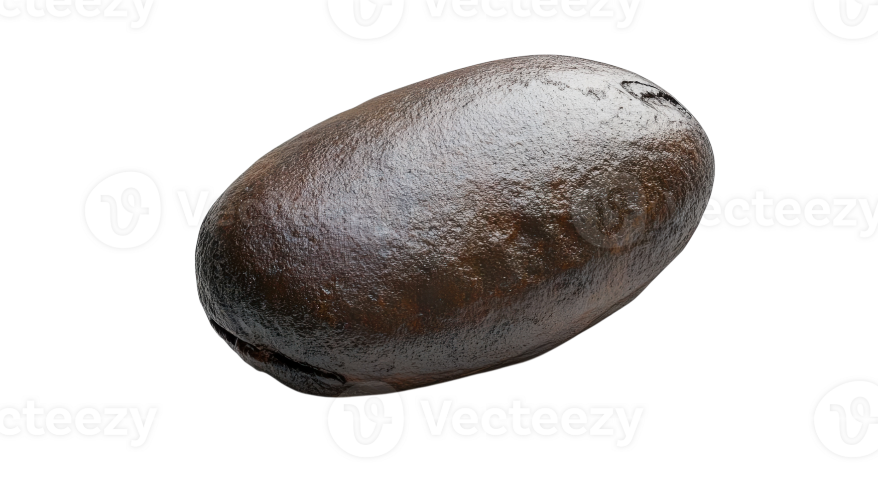 A Stunningly Detailed Image of a Single Coffee Bean Perfect for Coffee Lovers and Food Enthusiasts, Ideal for Use in Blogs, Websites, and Print Media. png
