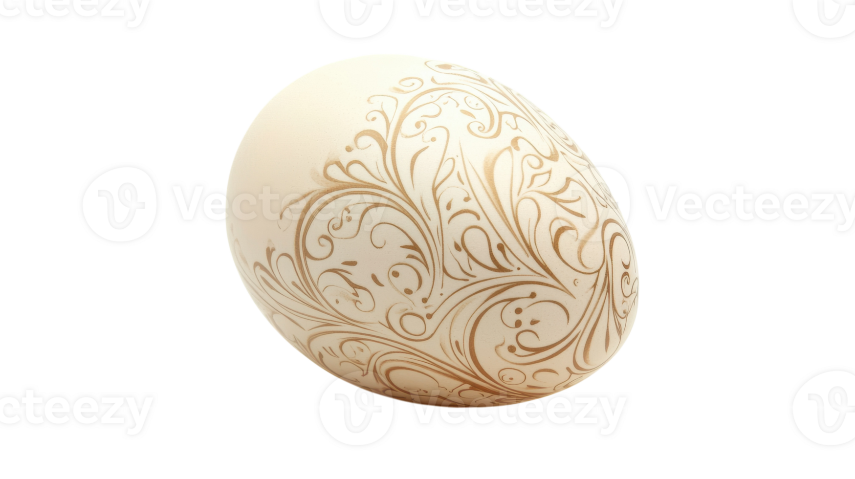 Beautifully Designed Fresh Egg for Culinary or Decorative Purposes Showcasing Intricate Patterns and Natural Elegance. png
