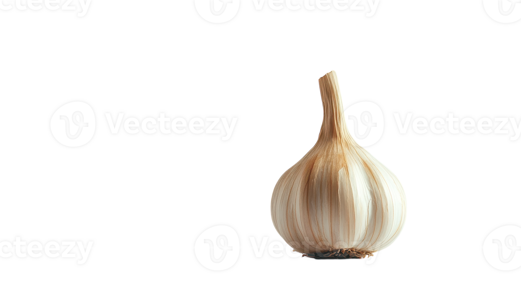 High-Quality Image of a Single Garlic Bulb with a Smooth Surface Ideal for Culinary Use in Food Blogs and Cookbooks. png