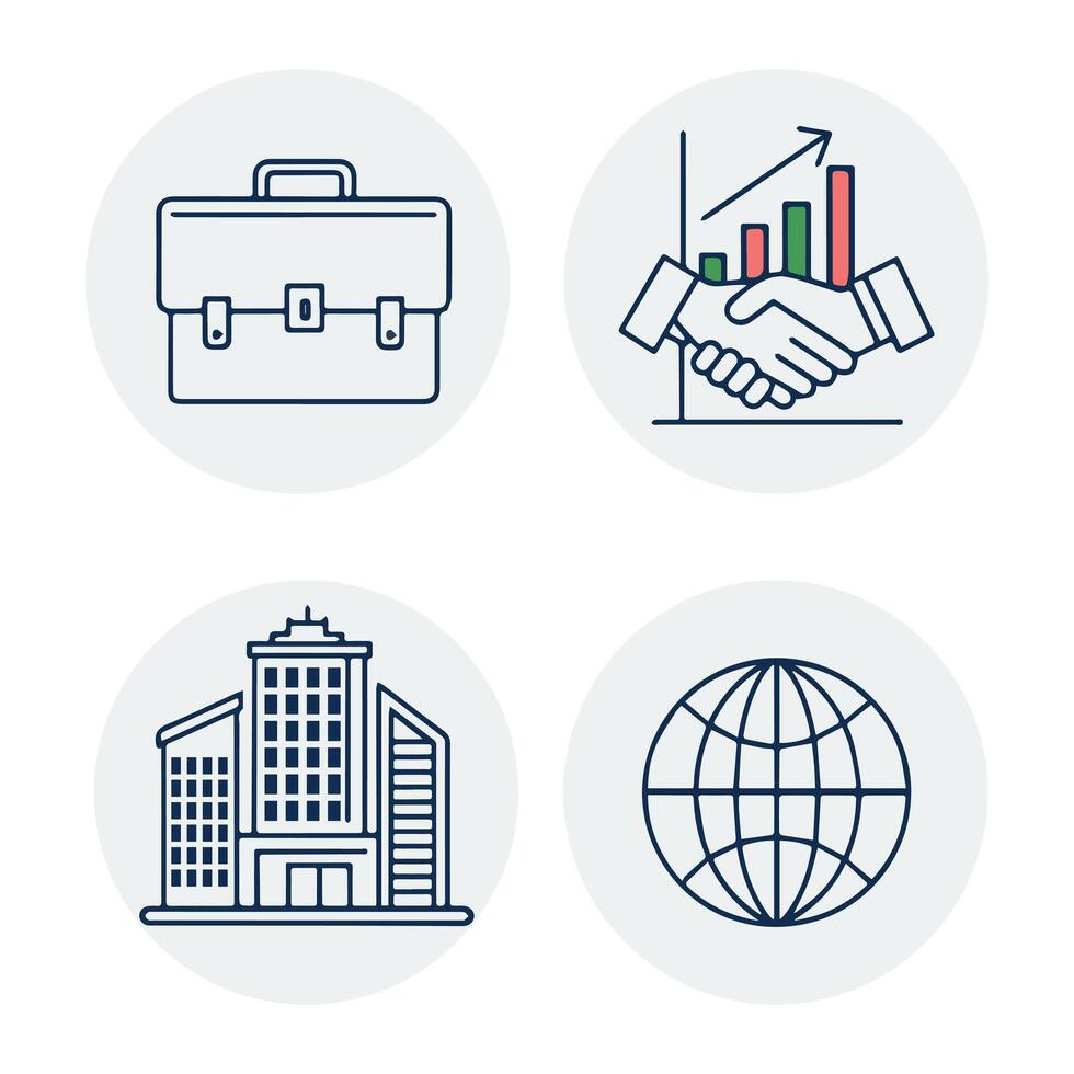 Flat and Line Icons for Web Design vector
