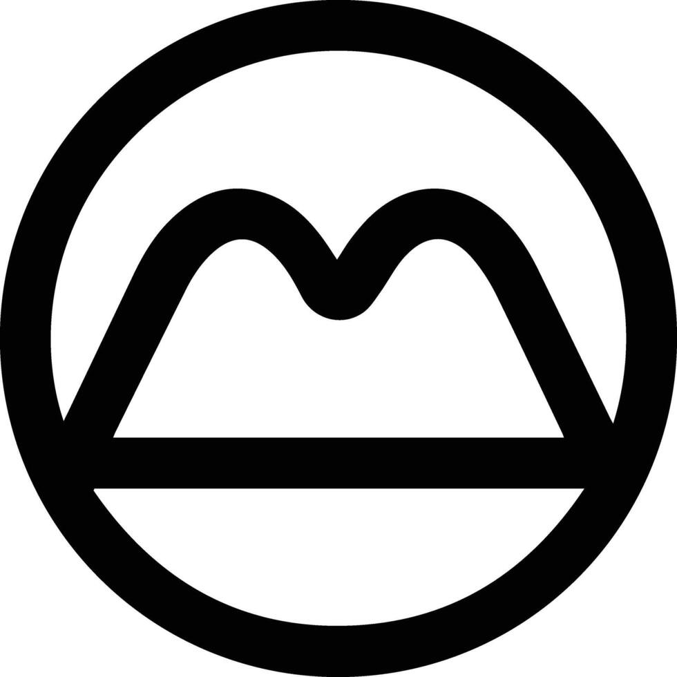 The logo for the mountain range vector