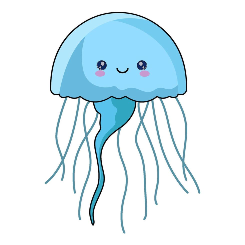 illustration of jellyfish vector