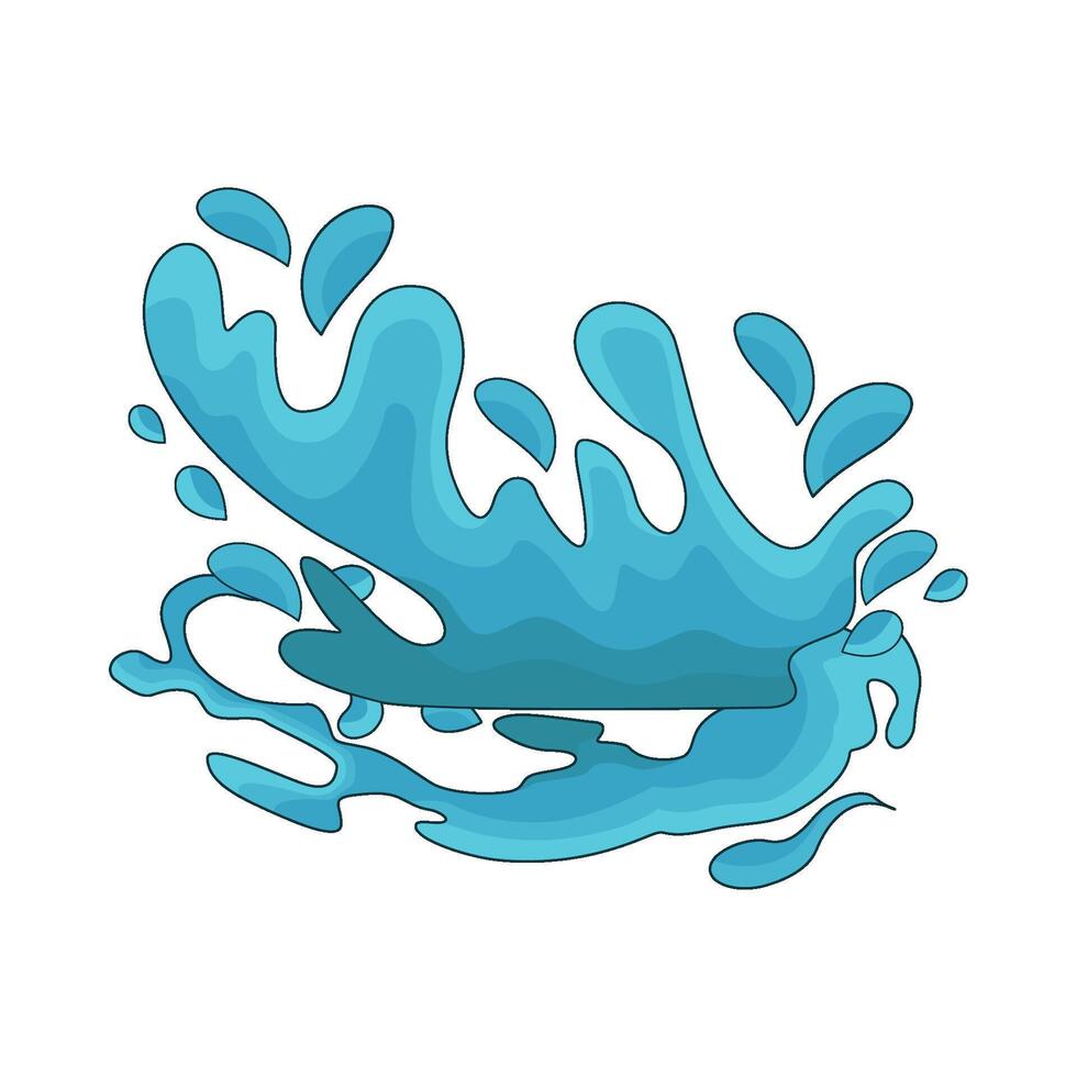 Splashing Liquid in Slow Motion vector