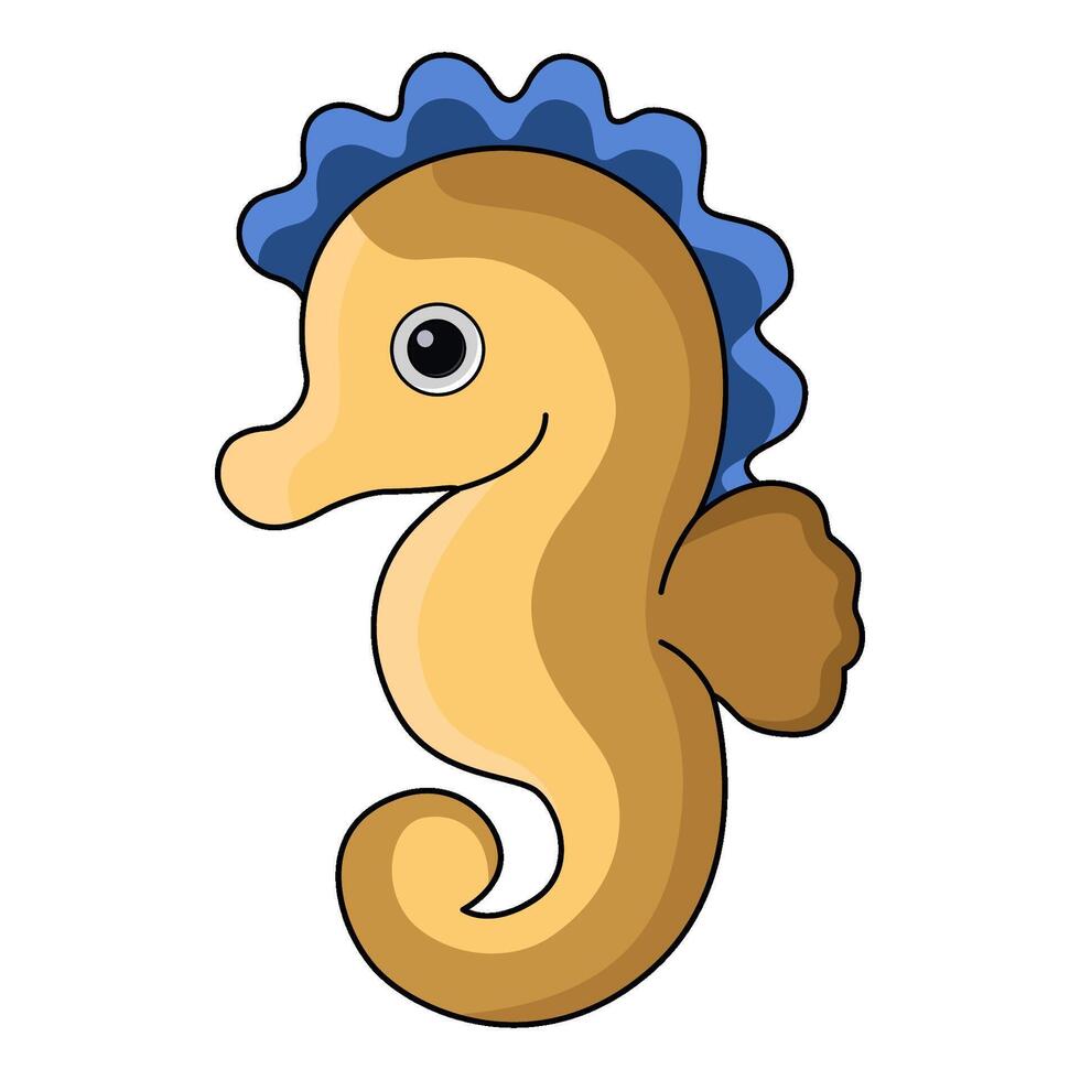 illustration of seahorse vector
