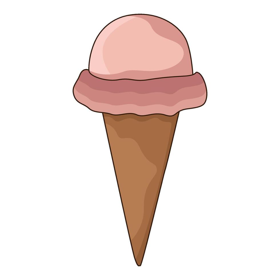 illustration of Ice Cream Cone vector
