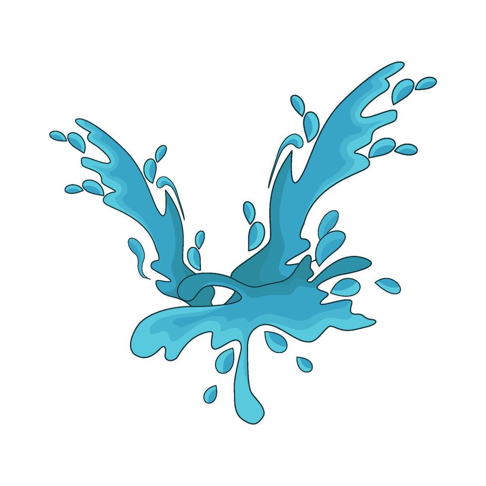 illustration of water splash vector