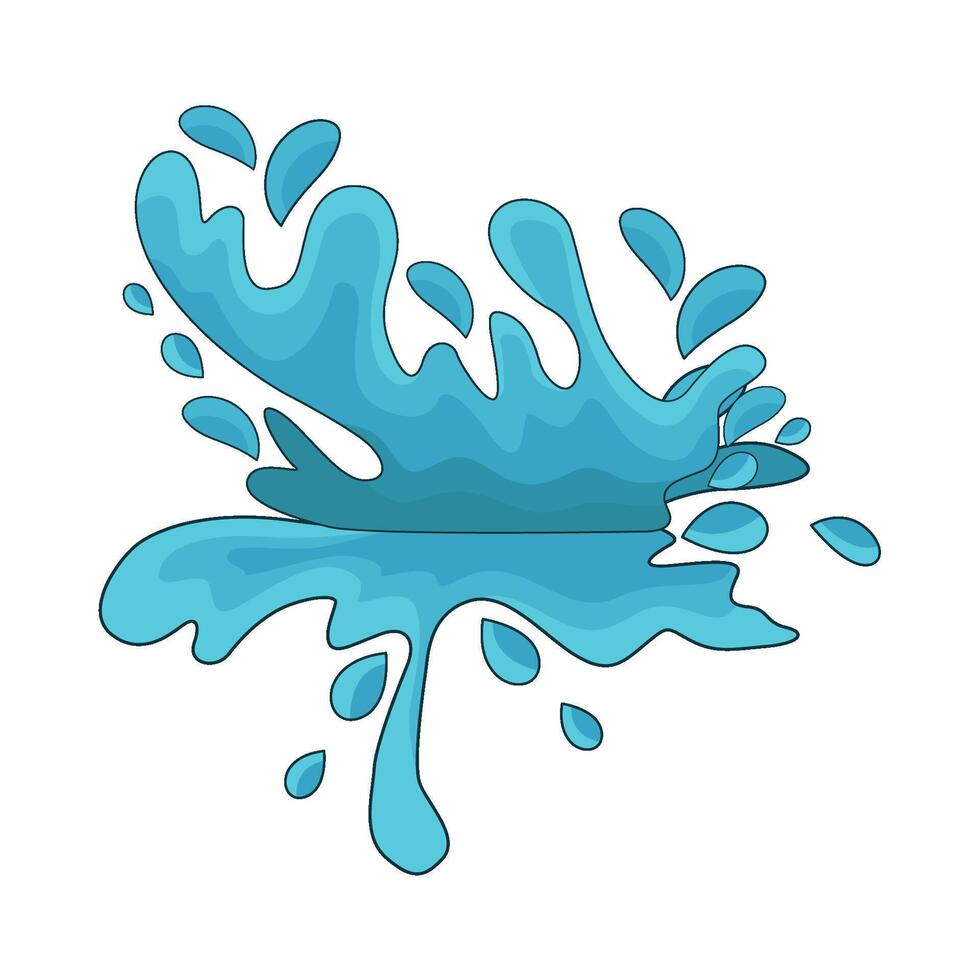 water splash illustration vector