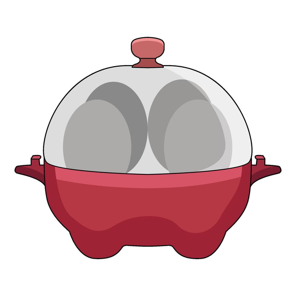 illustration of egg boiler vector