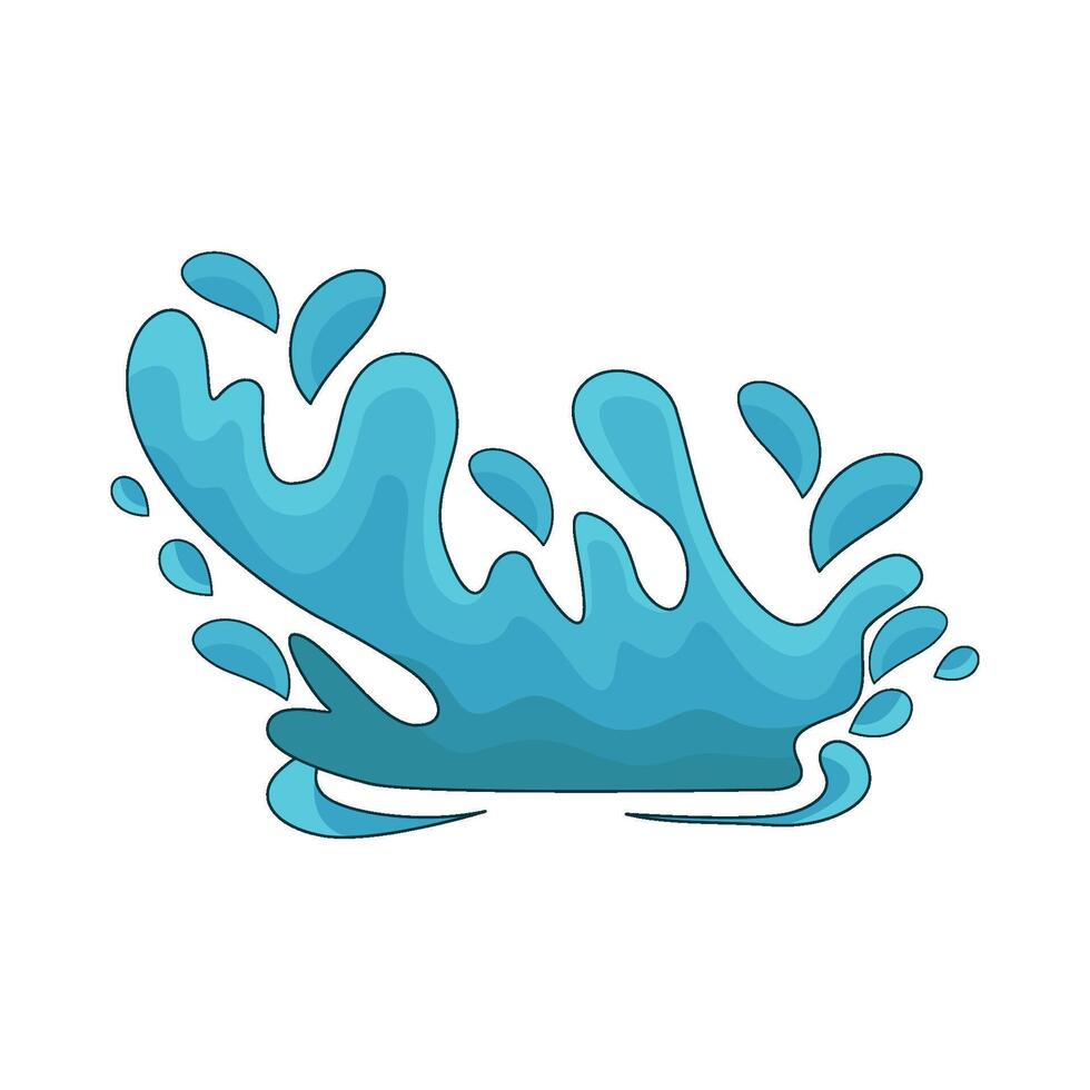 Splash in Clear Liquid vector