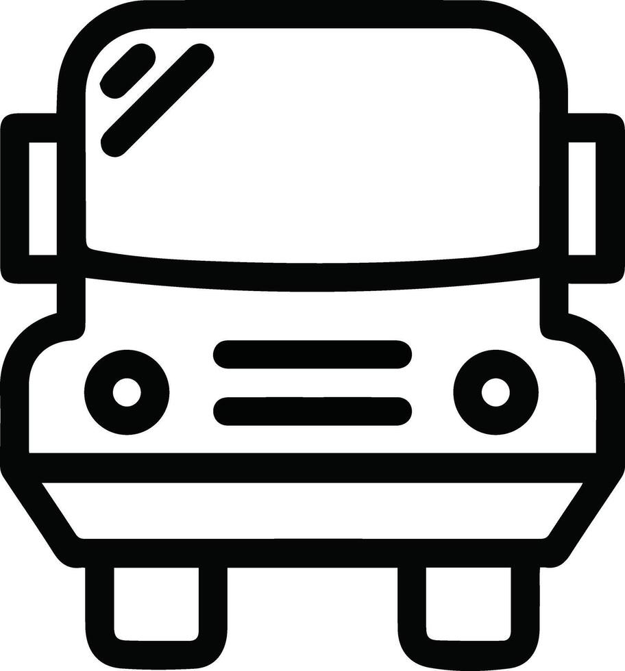 Bus icon on white background vector