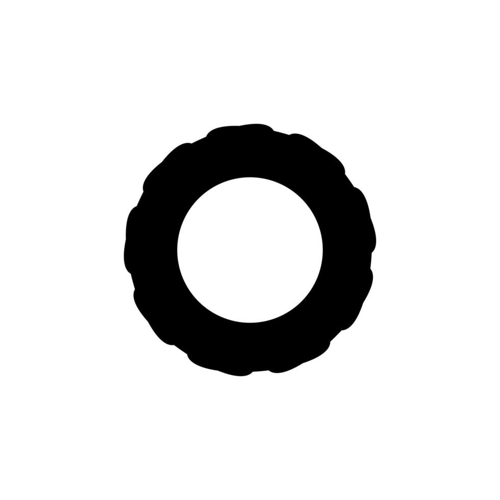 Black Gear Wheel Icon on White Background. stock vector