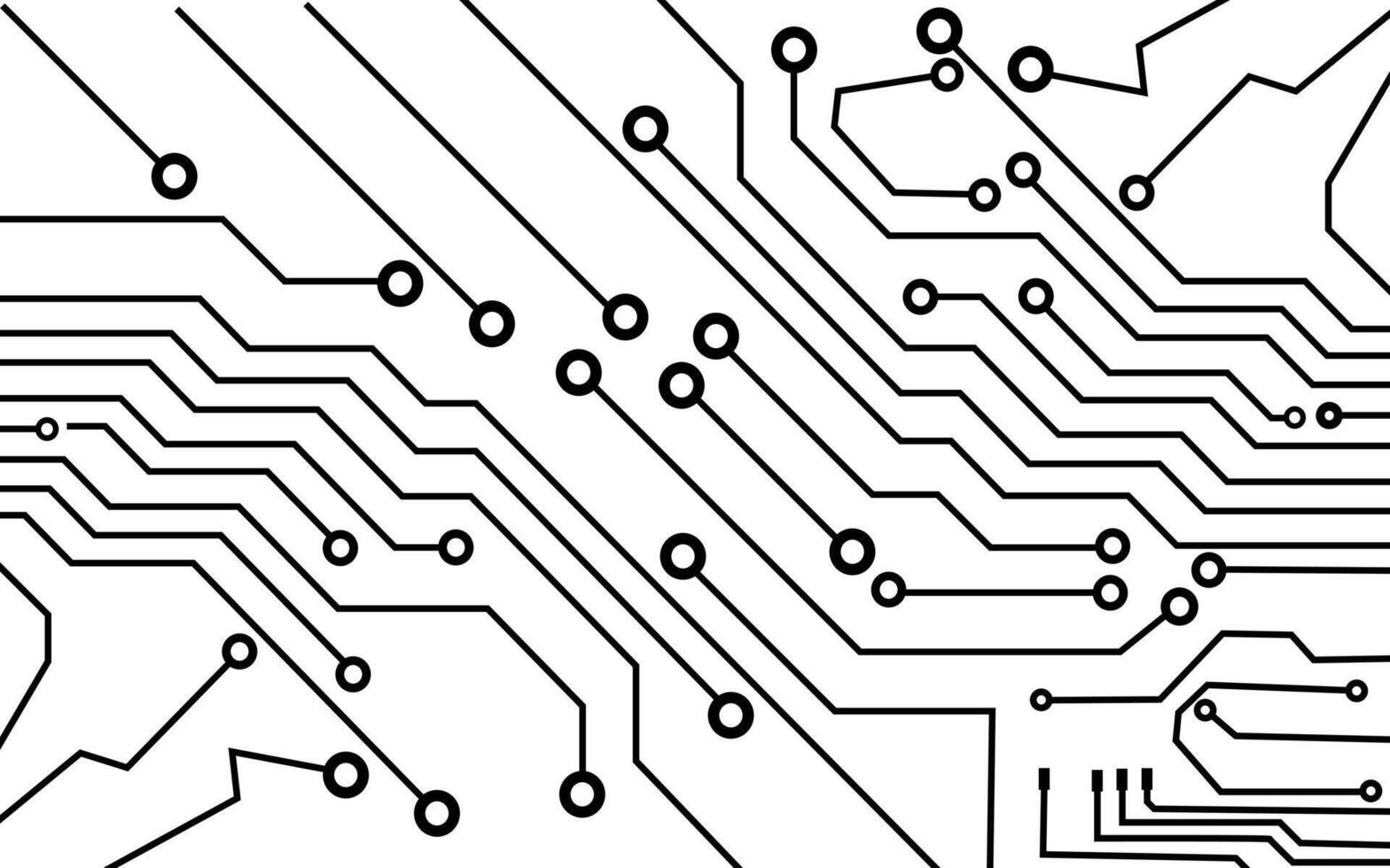 technology background with hi-tech digital data connection system and computer electronic design. printed circuit board, vector