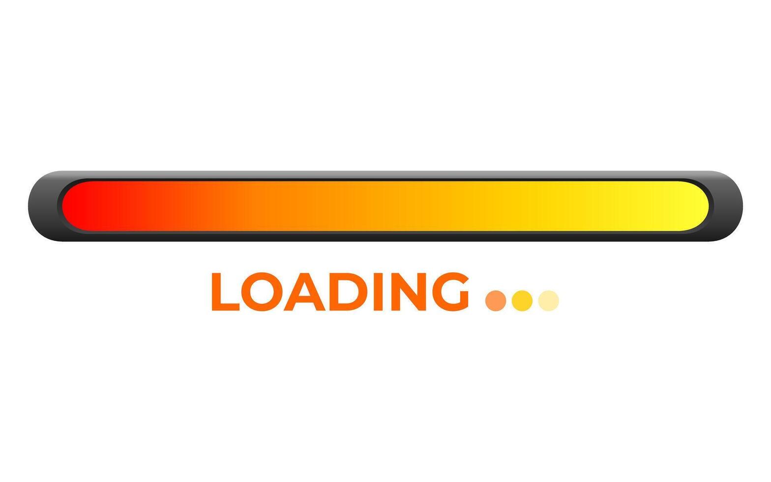 modern loading bar progress icon on white vector