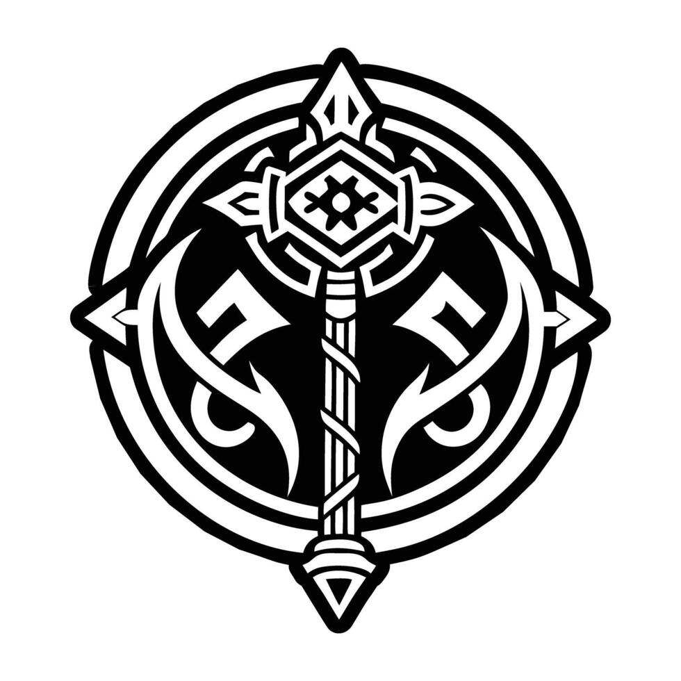 A filled style icon of the power rune vector