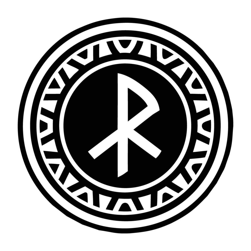 A filled style icon of the power rune vector