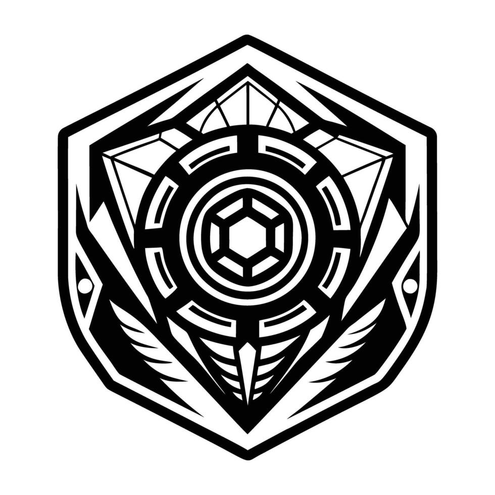 A glyph style icon of the magical tattoo vector